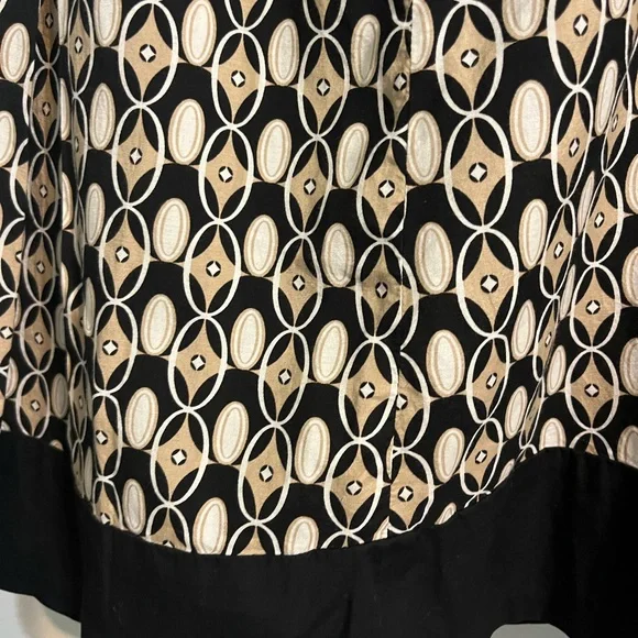 ANN TAYLOR Skirt TOTALLY CUTE OPTIC  PRINT  Fit Flare size 8 - Picture 3 of 5